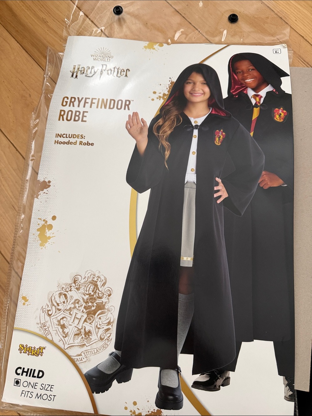 Gryffindor Kids Costume Set - Black, Red, Gold